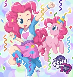 Size: 750x789 | Tagged: safe, artist:uotapo, color edit, edit, editor:overlord 2, pinkie pie, earth pony, human, equestria girls, g4, boots, human coloration, light skin, light skin edit, shoes, skin color edit