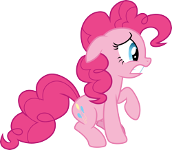 Size: 3442x3000 | Tagged: safe, artist:cloudy glow, pinkie pie, earth pony, pony, a friend in deed, g4, female, mare, simple background, solo, transparent background, vector