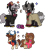 Size: 831x922 | Tagged: safe, artist:gamingstarluigisin, pegasus, pony, unicorn, broken horn, crossover, dipper pines, extra hooves, gravity falls, grunkle stan, horn, mabel pines, polydactyly, ponified, simple background, stanford pines, stanley pines, transparent background