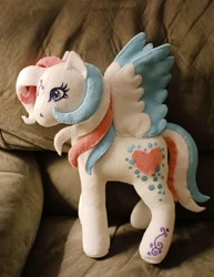 Size: 640x830 | Tagged: safe, artist:briarblue, star catcher, pegasus, pony, g3, female, handmade, irl, mare, photo, plushie, solo, three toned mane, two toned mane