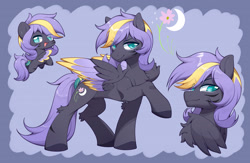 Size: 2717x1772 | Tagged: safe, artist:blue eye, oc, oc only, oc:moonlit flower, pegasus, female, mare, solo