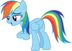 Size: 4215x3000 | Tagged: safe, artist:cloudy glow, rainbow dash, pegasus, pony, father knows beast, g4, female, high res, mare, simple background, solo, transparent background, vector