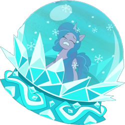 Size: 773x774 | Tagged: safe, edit, edited screencap, editor:pascalmulokozi2, screencap, izzy moonbow, pony, unicorn, g5, background removed, female, horn, simple background, snow globe, solo, transparent background