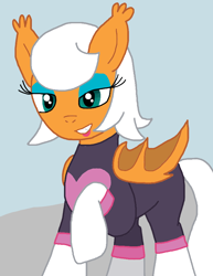 Size: 728x942 | Tagged: safe, artist:cmara, bat pony, pony, female, ponified, rouge the bat, rule 85, solo, sonic the hedgehog (series)