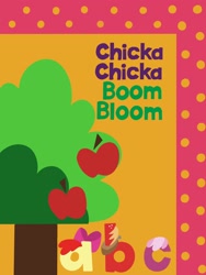 Size: 1536x2048 | Tagged: safe, artist:catscratchpaper, apple bloom, big macintosh, cheerilee, earth pony, g4, alphabet, book cover, chicka chicka boom boom, cover, letter, parody