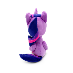 Size: 1500x1500 | Tagged: safe, artist:youtooz, twilight sparkle, alicorn, pony, g4, female, irl, mare, photo, plushie, rear view, simple background, solo, twilight sparkle (alicorn), twilight sparkle plushie, white background, youtooz