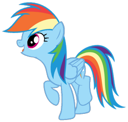 Size: 652x625 | Tagged: safe, artist:noi kincade, rainbow dash, pegasus, pony, g4, female, mare, simple background, solo, transparent background, vector