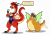 Size: 5525x3867 | Tagged: safe, artist:aleximusprime, oc, oc only, oc:alex the chubby dragon, oc:starr, oc:sterrdergon, dragon, christianity, clothes, cross, cross necklace, crucifix, dragon oc, dragoness, dragonsona, duo, duo male and female, fat, female, food, gift art, hand on hip, hands on cheeks, heart, heart eyes, ice cream, in love, jewelry, male, necklace, necromancer swimsuit, non-pony oc, northern drake, one-piece swimsuit, simple background, small wings, speech bubble, spread wings, swimsuit, tail, tail wag, tongue out, transparent background, wingding eyes, wings