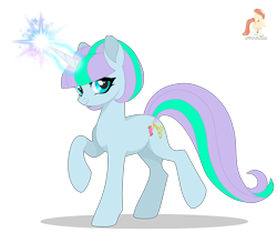 Size: 3500x2935 | Tagged: safe, artist:r4hucksake, oc, oc only, oc:tinker tailor, pony, unicorn, female, horn, magic, mare, simple background, solo, transparent background