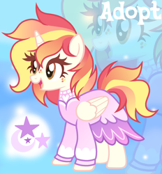 Size: 1280x1377 | Tagged: safe, artist:vi45, oc, oc only, alicorn, pony, adoptable, clothes, dress, female, mare, solo, zoom layer