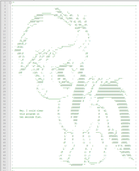 Size: 740x912 | Tagged: safe, artist:alphadogdeluxe, rainbow dash, pegasus, pony, g4, 10 seconds flat, 2012, ascii, ascii art, female, filly, filly rainbow dash, solo, younger