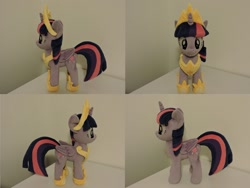 Size: 1597x1199 | Tagged: safe, artist:little-broy-peep, twilight sparkle, alicorn, pony, g4, irl, multiple views, photo, plushie, solo, twilight sparkle (alicorn)