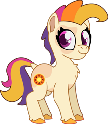 Size: 711x815 | Tagged: safe, artist:prixy05, sunny daze (g3), earth pony, pony, series:magic forest, g3, female, filly, foal, simple background, solo, transparent background, vector