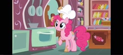 Size: 1600x720 | Tagged: safe, pinkie pie, earth pony, g4, chef, chef's hat, female, hat, solo