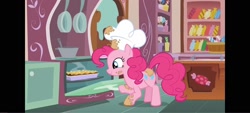 Size: 1600x720 | Tagged: safe, pinkie pie, earth pony, g4, chef, chef's hat, female, hat, indoors