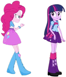 Size: 2158x2520 | Tagged: safe, edit, edited screencap, editor:mrtoonlover83, screencap, pinkie pie, human, equestria girls, g4, background removed, duo, duo female, female, not a vector, simple background, transparent background