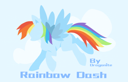 Size: 1676x1080 | Tagged: safe, artist:rowlet33957, rainbow dash, g4, cloud, solo