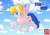 Size: 3508x2480 | Tagged: safe, artist:dark galaxy, oc, oc only, oc:milia, alicorn, pony, cloud, flying, outdoors, sky, solo