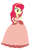 Size: 330x496 | Tagged: safe, artist:andy213yt, artist:selenaede, apple bloom, human, equestria girls, g4, adorabloom, base used, clothes, cute, dress, female, gown, hand on hip, jewelry, princess melody, smiling, solo, the little mermaid 2: return to the sea, tiara