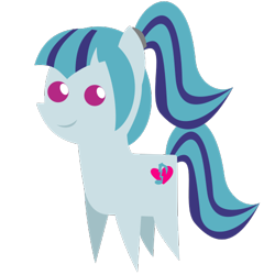 Size: 500x500 | Tagged: safe, artist:the smiling pony, sonata dusk, earth pony, pony, rainbow rocks 10th anniversary, g4, .svg available, cute, female, mare, pointy ponies, ponified, simple background, smiling, solo, sonatabetes, transparent background, vector