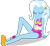 Size: 1427x1323 | Tagged: safe, artist:dustinwatsongkx, trixie, human, equestria girls, g4, bare shoulders, clothes swap, female, geode of sugar bombs, magical geodes, pinkie pie swimsuit, simple background, sleeveless, solo, swimsuit swap, transparent background