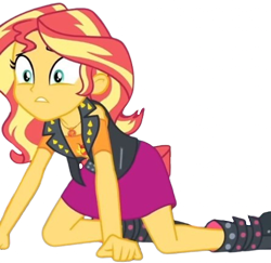 Size: 2590x2520 | Tagged: safe, edit, edited screencap, editor:mrtoonlover83, screencap, sunset shimmer, human, equestria girls, g4, my little pony equestria girls: better together, background removed, female, not a vector, simple background, solo, transparent background