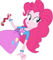 Size: 2243x2520 | Tagged: safe, edit, edited screencap, editor:mrtoonlover83, screencap, pinkie pie, human, equestria girls, g4, background removed, balloon, female, not a vector, simple background, solo, transparent background