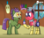 Size: 1808x1571 | Tagged: safe, artist:gradiusfanatic, oc, oc only, oc:shuffle, oc:trackhead, earth pony, pony, robot, robot pony, earth pony oc, indoors, male, potion, skull, tribal pony