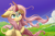 Size: 2400x1600 | Tagged: safe, artist:symbianl, fluttershy, kirin, g4, :3, blushing, cloud, cloven hooves, colored eartips, cute, female, floppy ears, grass, grass field, hoof fluff, horn, kirin fluttershy, kirin-ified, kirinbetes, leonine tail, neck fluff, outdoors, raised hoof, scenery, shyabetes, sitting, sky, smiling, solo, species swap, stray strand, tail, tail fluff, three quarter view, unshorn fetlocks, weapons-grade cute, windswept mane