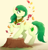 Size: 1500x1557 | Tagged: safe, artist:higglytownhero, oc, oc only, oc:emerald mask, earth pony, pony, clothes, grass, jewelry, leaves, looking up, male, necklace, outdoors, raised hoof, ring, scarf, simple background, smiling, solo, stallion, tree stump, wind blowing