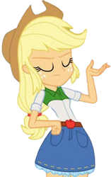 Size: 749x1194 | Tagged: safe, edit, edited screencap, editor:homersimpson1983, screencap, applejack, equestria girls, g4, background removed, female, needs more jpeg, not a vector, simple background, solo, transparent background