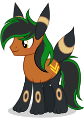 Size: 1220x1762 | Tagged: safe, artist:cstrawberrymilk, oc, oc only, oc:patutu, earth pony, pony, umbreon, g4, blushing, brown coat, clothes, costume, earth pony oc, fake ears, fake tail, gray mane, gray tail, male, male oc, multiple tails, nightmare night costume, paw socks, pokémon, profile, shadow, simple background, smiling, socks, solo, stallion, stallion oc, standing, tail, transparent background, two tails, two toned mane, two toned tail, yellow eyes