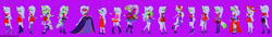 Size: 1280x172 | Tagged: safe, artist:mak2020, artist:selenaede, oc, oc only, equestria girls, g4, boots, crystal guardian, equestria girls-ified, five nights at freddy's, five nights at freddy's: security breach, high heel boots, lowres, purple background, roxanne wolf, shoes, simple background, solo