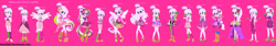 Size: 1280x215 | Tagged: safe, artist:mak2020, artist:selenaede, oc, oc only, equestria girls, g4, archery, boots, crystal guardian, equestria girls-ified, five nights at freddy's, five nights at freddy's: security breach, glamrock chica, high heel boots, lowres, purple background, shoes, simple background, solo