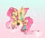 Size: 971x823 | Tagged: safe, artist:pinkietwinkie12, fluttershy, pegasus, pony, g4, female, gradient background, mare, solo