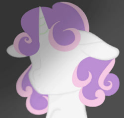 Size: 916x872 | Tagged: safe, artist:pinkietwinkie12, sweetie belle, pony, unicorn, g4, gradient background, horn, solo