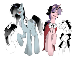 Size: 2237x1800 | Tagged: safe, artist:miukyhiedo, oc, oc only, pony, unicorn, horn, simple background, white background