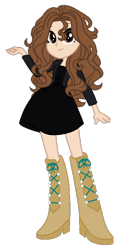 Size: 348x718 | Tagged: safe, artist:spiralofficialartsyt, oc, oc only, equestria girls, g4, high school musical, kelsi nielson, simple background, solo, transparent background