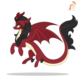 Size: 2000x2000 | Tagged: safe, artist:r4hucksake, oc, oc only, oc:xin yi, dragon, hybrid, kirin, female, simple background, solo, transparent background