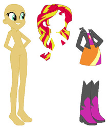 Size: 452x535 | Tagged: safe, artist:selenaede, sunset shimmer, equestria girls, g4, solo