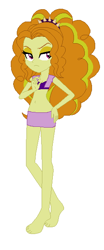 Size: 260x625 | Tagged: safe, artist:jacob-van-antwerp, adagio dazzle, human, equestria girls, g4, base used, belly, belly button, bikini, clothes, female, simple background, solo, swimsuit, white background