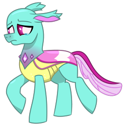 Size: 3000x3000 | Tagged: safe, artist:alejandrogmj, artist:wasisi, spiracle, changedling, changeling, g4, raised hoof, simple background, solo, teary eyes, transparent background