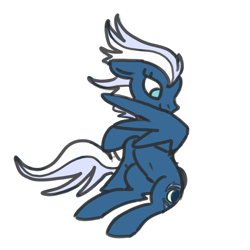 Size: 1000x1000 | Tagged: safe, artist:goatpirate, night glider, pegasus, pony, g4, ponerpics import, simple background, solo, transparent background