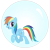 Size: 2160x2160 | Tagged: safe, artist:deshawndeviant2007, rainbow dash, pegasus, pony, g4, bubble, cute, dashabetes, female, in bubble, mare, simple background, solo, transparent background