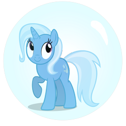 Size: 2160x2160 | Tagged: safe, artist:deshawndeviant2007, trixie, pony, unicorn, g4, bubble, cute, diatrixes, female, horn, in bubble, mare, simple background, solo, transparent background