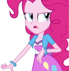 Size: 2460x2520 | Tagged: safe, edit, edited screencap, editor:homersimpson1983, screencap, pinkie pie, human, equestria girls, g4, background removed, female, not a vector, simple background, solo, transparent background