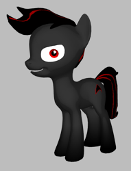 Size: 509x667 | Tagged: safe, artist:techno-babble, oc, oc only, earth pony, pony, 3d, gray background, male, simple background, solo, stallion