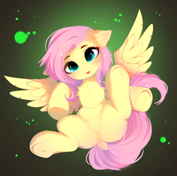 Size: 4020x3988 | Tagged: safe, artist:empress-twilight, fluttershy, pegasus, pony, g4, adorasexy, belly, belly button, butt, chest fluff, commission, cute, daaaaaaaaaaaw, dock, featureless crotch, female, flutterbutt, frog (hoof), mare, plot, sexy, shyabetes, solo, tail, tongue out, underhoof, ych result