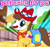 Size: 259x246 | Tagged: safe, gameloft, caramel, earth pony, pony, g4, my little pony: magic princess, clothes, clown, cropped, english, hat, looking at you, male, meme, outdoors, raised hoof, rodeo clown, smiling, smiling at you, solo, stallion, text, wow! glimmer