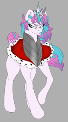 Size: 2229x4000 | Tagged: safe, artist:2hrnap, princess flurry heart, alicorn, pony, g4, curved horn, evil flurry heart, female, horn, mare, older, older flurry heart, solo